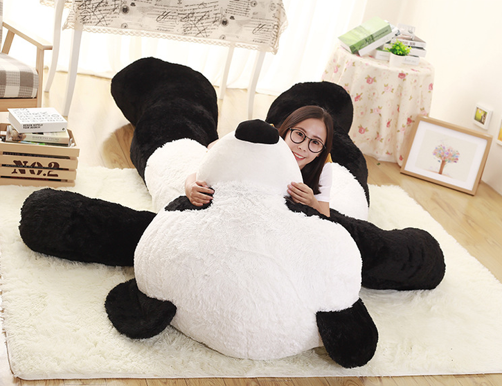  Panda Br XXL Pandabr XXL 2.6m Teddy Schwarz Weiss Schleife Tedi XXXL Geschenk Kind Kinder Frau Freundin Spielzeuge & Basteln 4