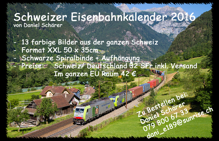 Schweizer Eisenbahnkalender  Foto & Video