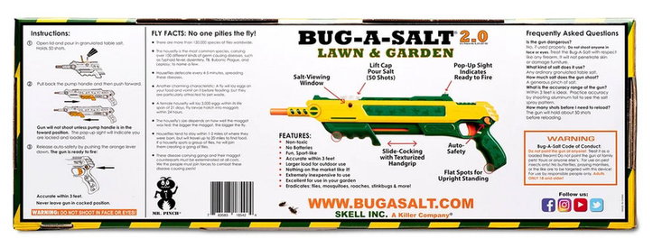 BUG-A-SALT 2.0 BUG A SALT Salz Gewehr Salzgewehr Flinte Gewehr Sommer Rasen Garten Edition Outdoor Fliegen Fliegenwehr Insekt Insekten Fliegenklatsche Fliege USA Schweiz Kauf 2 BUG-A-SALT 2.0 BUG A SALT Salz Gewehr Salzgewehr Flinte Gewehr Sommer Rasen Garten Edition Outdoor Fliegen Fliegenwehr Insekt Insekten Fliegenklatsche Fliege USA Schweiz Kauf Garten & Handwerk 2