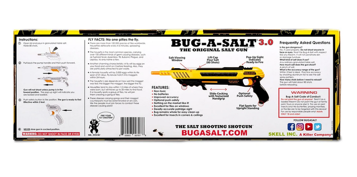 BUG-A-SALT 3.0 Anti Fliegen Gewehr Salz Gewehr Fliegengewehr Salzgewehr Schrotflinte Flinte Gadget Sommer 4 BUG-A-SALT 3.0 Anti Fliegen Gewehr Salz Gewehr Fliegengewehr Salzgewehr Schrotflinte Flinte Gadget Sommer Haushalt 4