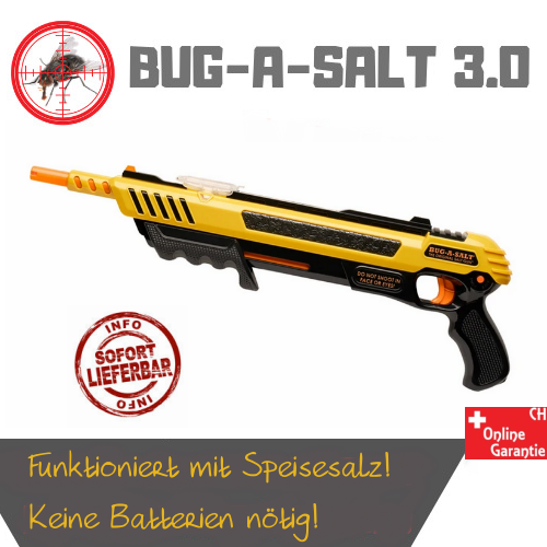 BUG-A-SALT 3.0 Anti Fliegen Gewehr Salz Gewehr Fliegengewehr Salzgewehr Sommer Fliegenklatsche USA Garten & Handwerk