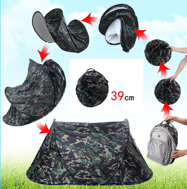 Camouflage Getarntes Militr Wurf Zelt Wurfzelt Pop Up Zelt Camping Festival Jagd Schnell Rapid Openair Popup Zlt kleines Packmass Sport & Outdoor 2