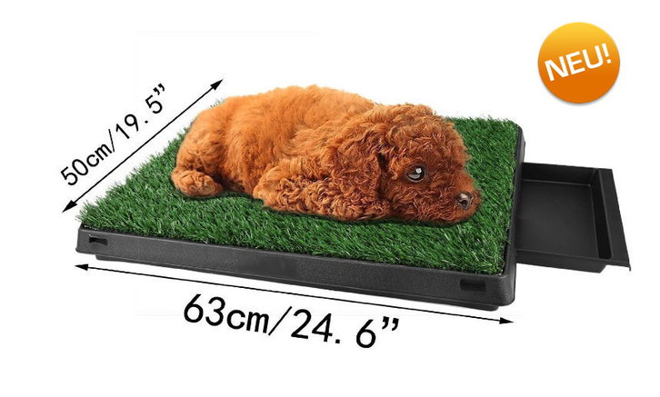 Deluxe Hunde Klo WC Hundeklo Hundewc Welpen Toilette Trainingsgerät Welpentoilette mit Behälter Stubenrein 3 Deluxe Hunde Klo WC Hundeklo Hundewc Welpen Toilette Trainingsgerät Welpentoilette mit Behälter Stubenrein Tiere 3