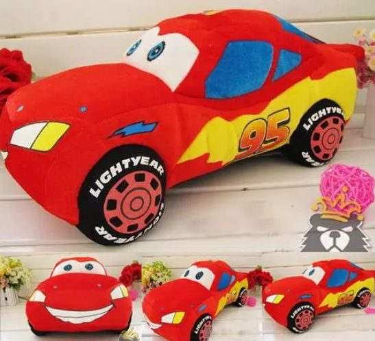Disney Cars Lightning McQueen Plüsch Figur Auto Stofftier 55cm Grosses Plüschtier XL XXL Geschenk Kinder Kinofilm Spielzeuge & Basteln