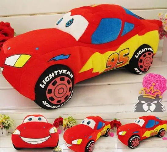 Disney Cars Lightning McQueen Plsch Figur Auto Stofftier 55cm Grosses Plschtier XL XXL Geschenk Kinder Kinofilm Spielzeuge & Basteln