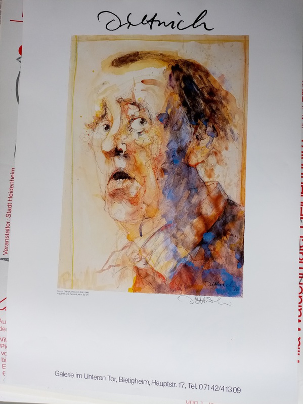 Dittrich Ausstellungsplakat 1988 Neresheim H Böll Dittrich Ausstellungsplakat 1988 Neresheim H Böll Sammeln