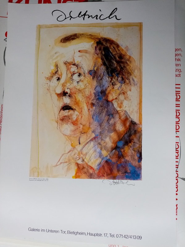 Dittrich Ausstellungsplakat 1988 Neresheim H Böll 4 Dittrich Ausstellungsplakat 1988 Neresheim H Böll Sammeln 4