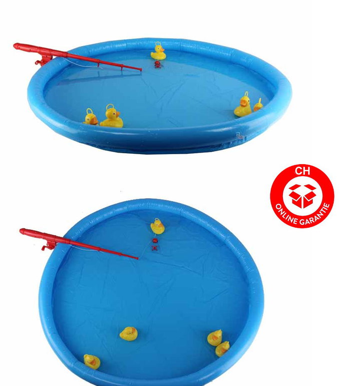 Enten Ente Angel Spiel Angelspiel Kind Kinder mit Aufblasbaren Pool und Angelrute Wasser Wasserspiel Sommer Badi Enten Ente Angel Spiel Angelspiel Kind Kinder mit Aufblasbaren Pool und Angelrute Wasser Wasserspiel Sommer Badi Spielzeuge & Basteln