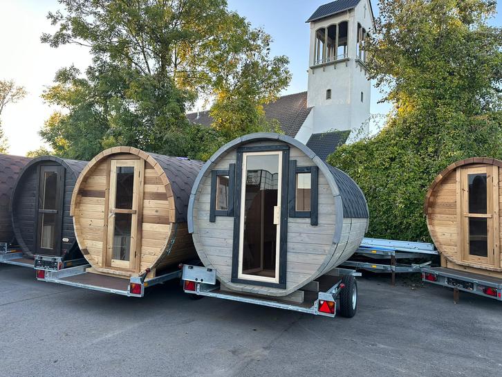 Fassauna mit Holzofen oder Elekrtroofen Garten & Handwerk 3