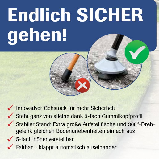 Gehstock mit Licht Trusty Cane Rentner Stock 360 Grad TV Werbung Faltbar Renter Altersheim Robust Sicher verlässlich rutschfest Integrierte Beleuchtung 4 Gehstock mit Licht Trusty Cane Rentner Stock 360 Grad TV Werbung Faltbar Renter Altersheim Robust Sicher verlässlich rutschfest Integrierte Beleuchtung Haushalt 4