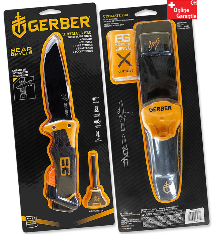 Gerber Bear Grylls Ultimate Pro Fixed Blade Messer Outdoormesser berlebensmesser Sport & Outdoor 2