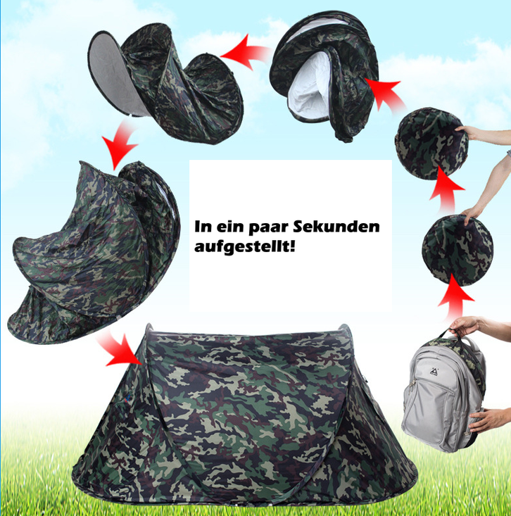 Getarntes Wurf Zelt Wurfzelt Pop Up Zelt Camping Festival Jagd Schnell Rapid Popup Zält kleines Packmass 2 Getarntes Wurf Zelt Wurfzelt Pop Up Zelt Camping Festival Jagd Schnell Rapid Popup Zält kleines Packmass Sonstige 2