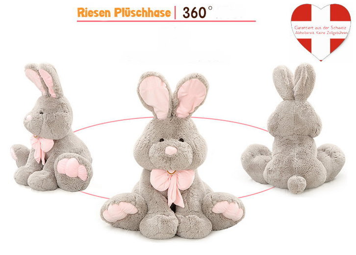Grosser Plüsch Hase Plüschhase Häschen Bunny Geschenk Kinder Freundin 120cm XXL Grosser Plüsch Hase Plüschhase Häschen Bunny Geschenk Kinder Freundin 120cm XXL Spielzeuge & Basteln