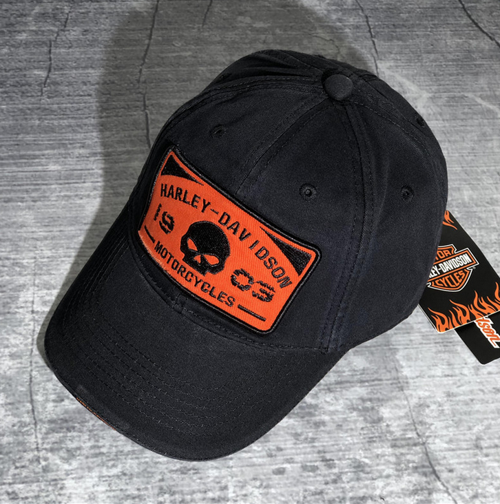 Harley Harley-Davidson Cap Harley Kappe Mtze Biker Skull HD Fan Schwarz Sport & Outdoor 2