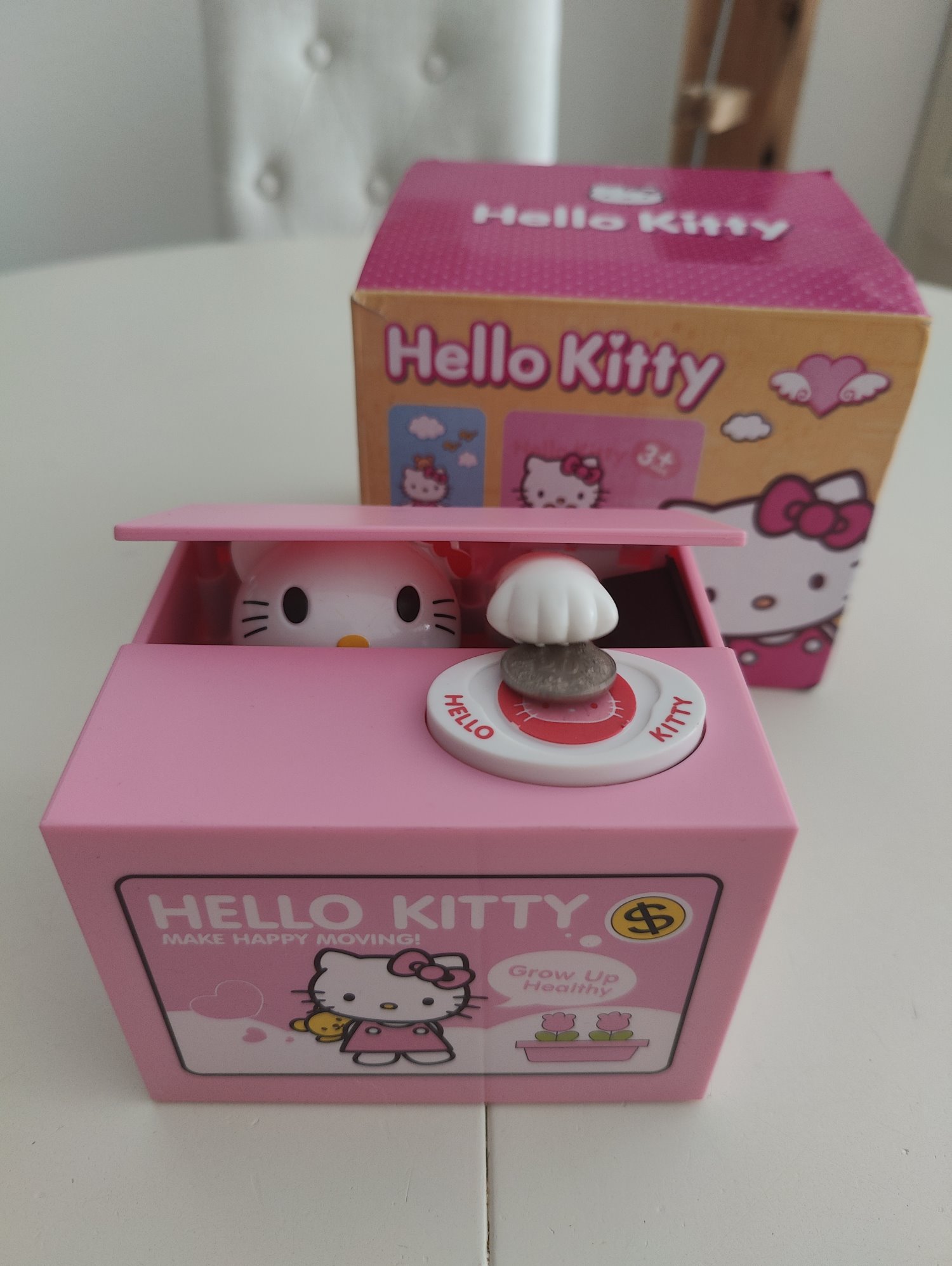 Hello Kitty Sparschwein Hellokitty Cat Münz Münzen Spardose Geld Sparen Geschenk Mädchen Spielzeuge & Basteln