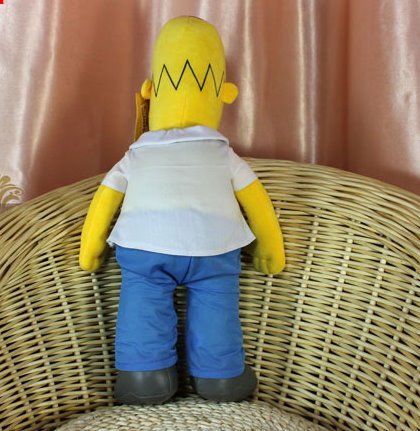 Homer Simpson Plsch Figur Plschtier Kuscheltier Stofftier TV Serie 55cm Fanartikel  Spielzeuge & Basteln 3