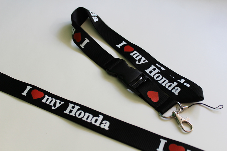 Honda Fan I Love You Honda ILY Schlüssel Anhänger Schlüsselanhänger Schlüsselband Fan Anhänger Fanshop Geschenk Kleidung & Accessoires