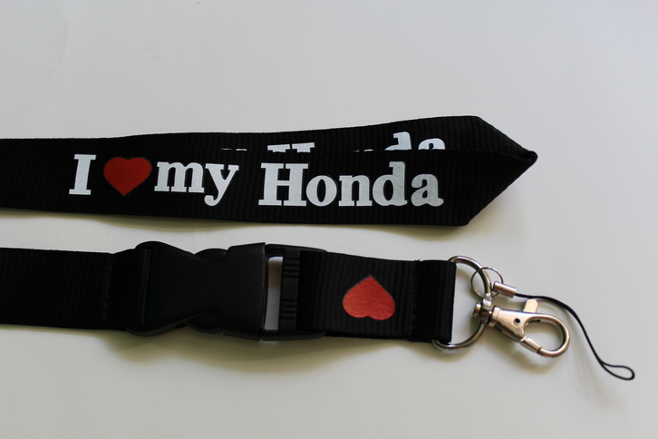 Honda Fan I Love You Honda ILY Schlüssel Anhänger Schlüsselanhänger Schlüsselband Fan Anhänger Fanshop Geschenk Kleidung & Accessoires 2