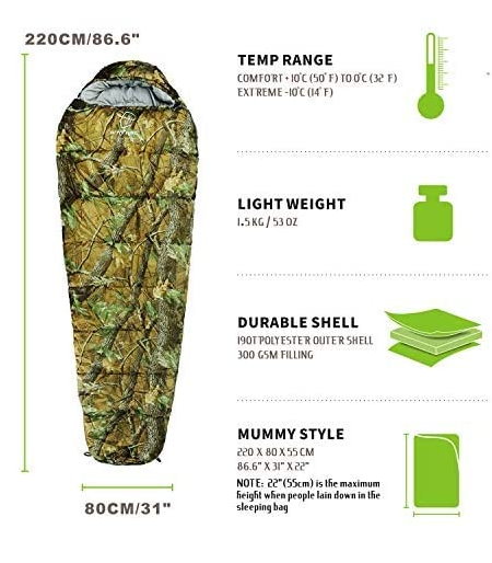 Militär Schlafsack Camouflage Mumienschlafsack Schlack Sack Matte Camping Outdoor Festival Konzert Wald Berge getarnt ca. 220 * 80cm 4 Jahreszeiten 3 Militär Schlafsack Camouflage Mumienschlafsack Schlack Sack Matte Camping Outdoor Festival Konzert Wald Berge getarnt ca. 220 * 80cm 4 Jahreszeiten Sport & Outdoor 3