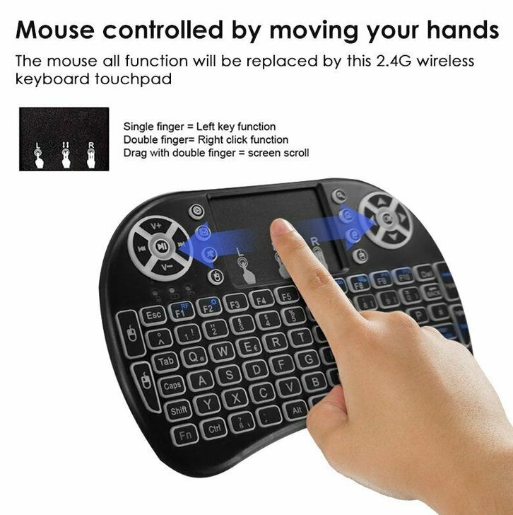 Mini Schweizer QWERTZ Deutsch Tastatur Funktastatur mit Touchpad Wireless 2.4 GHz TV Konsole Zubehör Notebook 3 Mini Schweizer QWERTZ Deutsch Tastatur Funktastatur mit Touchpad Wireless 2.4 GHz TV Konsole Zubehör Notebook TV & Audio 3