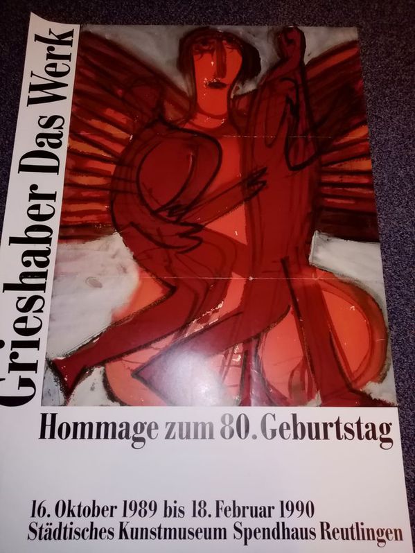 Orginal Plakat 1989 Hap Grieshaber Hommage 2 Orginal Plakat 1989 Hap Grieshaber Hommage Sammeln 2