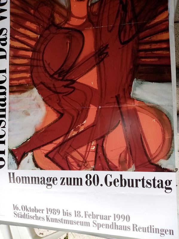 Orginal Plakat 1989 Hap Grieshaber Hommage Sammeln 3