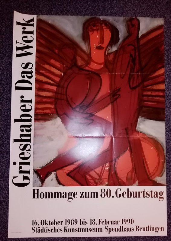 Orginal Plakat 1989 Hap Grieshaber Hommage 4 Orginal Plakat 1989 Hap Grieshaber Hommage Sammeln 4