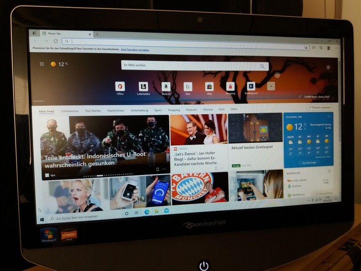 Packard Bell All-In-One PC mit Windows 10, komplett mit Tastatur und Maus, im noch sehr gutem & gepflegtem ********** Super--Top--Zustand...!!! ********** Packard Bell All-In-One PC mit Windows 10, komplett mit Tastatur und Maus, im noch sehr gutem & gepflegtem ********** Super--Top--Zustand...!!! ********** Computer & Zubehör