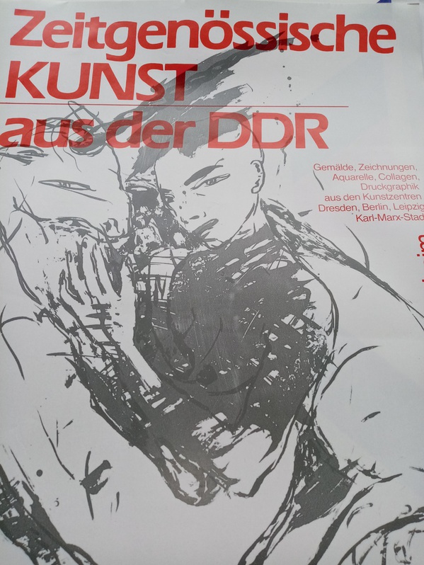 Plakat 1987 DDR zeitgenössische Maler im Westen Plakat 1987 DDR zeitgenössische Maler im Westen Sammeln