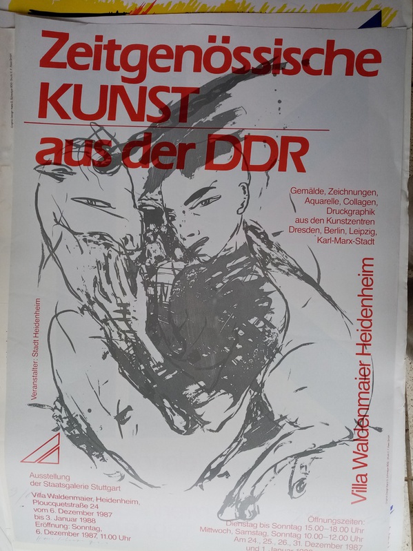 Plakat 1987 DDR zeitgenössische Maler im Westen Sammeln 3