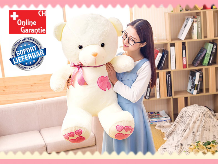 Plüschbär Plüsch Bär Teddy Plüschteddy Plüschtier Bär XL XXL flauschig Love Liebe Weiss Pink Herz / Neu Plüschbär Plüsch Bär Teddy Plüschteddy Plüschtier Bär XL XXL flauschig Love Liebe Weiss Pink Herz / Neu Spielzeuge & Basteln
