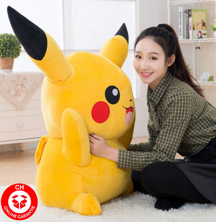 Pokmon Pikachu 1.2m Plsch Plschtier Fanartikel Pokemon 120cm XXL Geschenk Kind Frau Freundin Fan Spielzeuge & Basteln 2