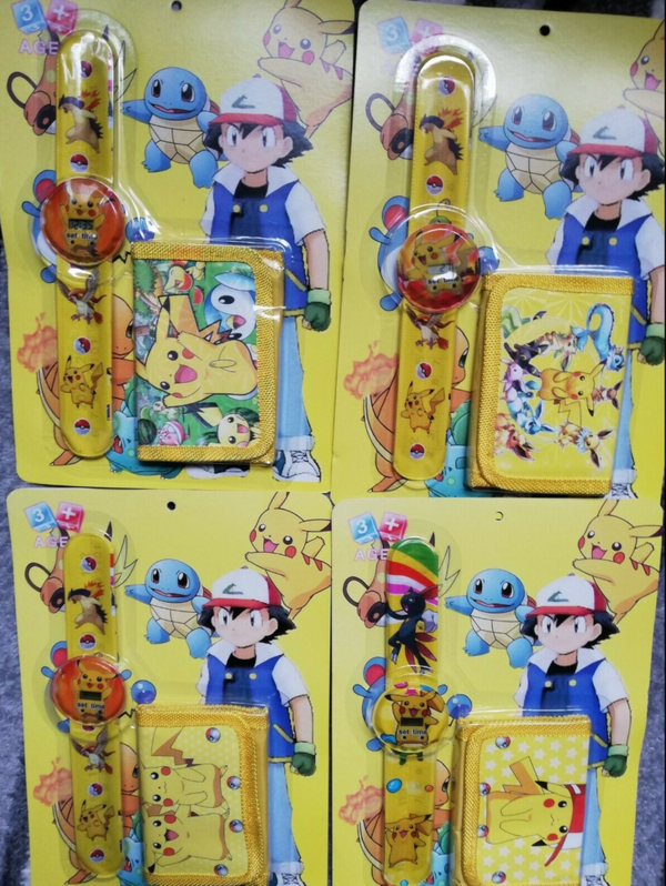 Pokémon Pikachu Pokemon Fan Armbanduhr Kinder Uhr Geldbörse Portemonnaie Geldsack Pokémon Pikachu Pokemon Fan Armbanduhr Kinder Uhr Geldbörse Portemonnaie Geldsack Baby & Kind