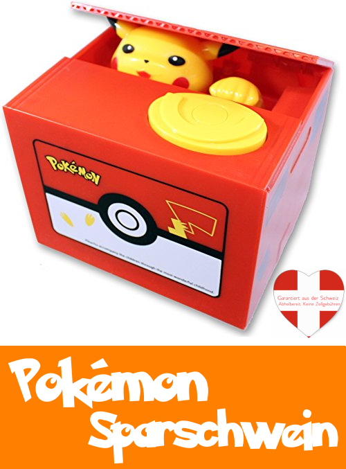 Pokmon Spardose Geld Mnz Mnzen Pikachu Sparschwein Sparksseli Dose Geschenk Fan Kind Kinder Spielzeuge & Basteln