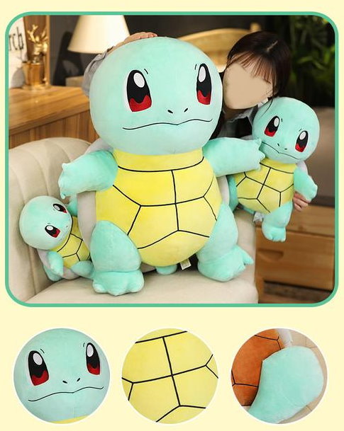 Schiggy XXL Squirtle Plsch 90cm Pokmon Plschtier Stofftier Spielzeug  Spielzeuge & Basteln 2