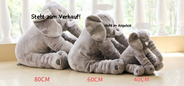 XXL Elefant Kuscheltier I 80cm Plüschtier Gross Geschenk für Baby Kinder Elefantenkissen 3 XXL Elefant Kuscheltier I 80cm Plüschtier Gross Geschenk für Baby Kinder Elefantenkissen Spielzeuge & Basteln 3