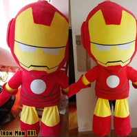  Iron Man Plüschtier XXL Plüsch Figur 100cm Avengers Fan Kino TV Fanartikel