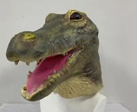 Krokodil Alligator Maske Kostüm Halloween Tier Latex Fasnacht Halloween