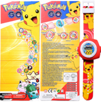 Pokémon Go Pikachu Projektor Armband Uhr Uhr Armbanduhr Geschenk Fan Pokemon Kind Kinder