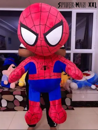 Spiderman Plüsch Stofftier Spider-Man Plüschtier Fan Marvel Avenger Avengers Superheld XXL 100cm 1m Geschenk Kind Weihnachten Junge