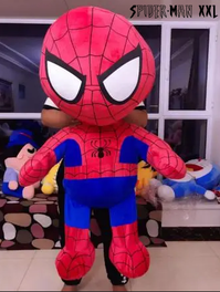 Spiderman Plsch Stofftier Spider-Man Plschtier Fan Marvel Avenger Avengers Superheld XXL 100cm 1m Geschenk Kind Weihnachten Junge