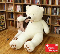 Teddybr Plsch Br Eis Eisbr Teddy Weiss 200cm 260cm Geschenk XXL XXXL 2.0m 2.6m Frau Freundin Girl Mdchen Weihnachten