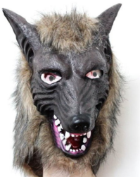 Wolf Maske Kostm Halloween Werwolf Wolfmaske Tier Latex Kunsthaar Fasnacht Halloween 